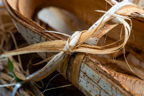 【縄文薫るファブリック】しな織のコースター